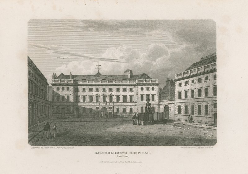 Szpital św. Bartłomieja, Smithfield. autorstwa Pieter Jansz. Quast