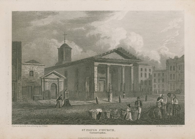 Kościół św. Pawła, Covent Garden autorstwa Pieter Jansz. Quast