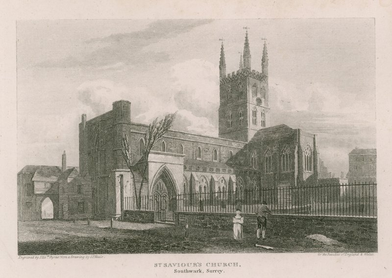 Kościół św. Zbawiciela, Southwark, Surrey autorstwa Pieter Jansz. Quast