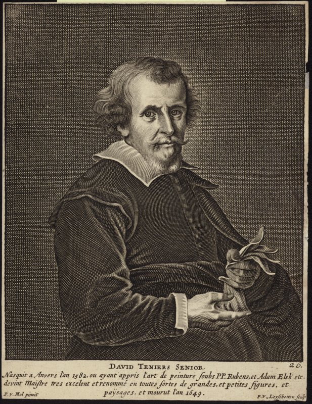 Portret Davida Teniersa Starszego autorstwa Pieter van Mol