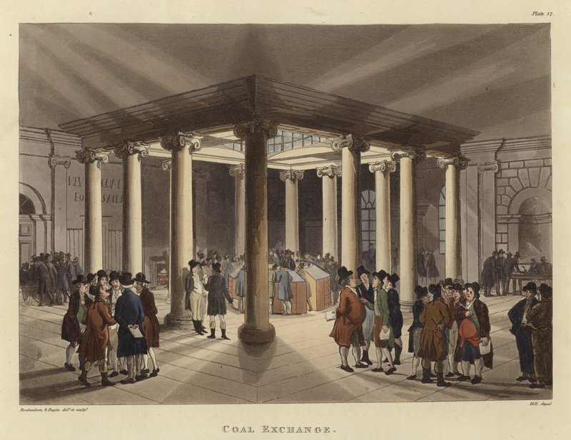 Giełda Węgla autorstwa Pugin and Rowlandson