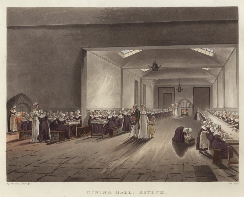 Jadalnia autorstwa Pugin and Rowlandson