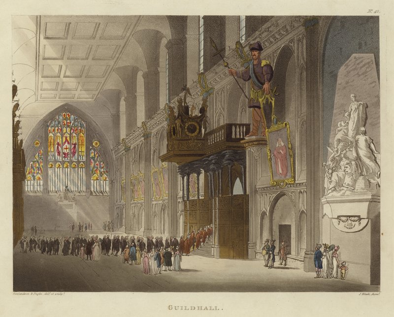Ratusz autorstwa Pugin and Rowlandson