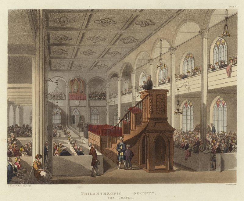 Stowarzyszenie filantropijne autorstwa Pugin and Rowlandson