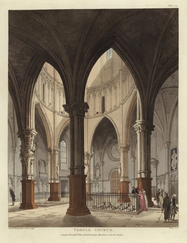 Świątynia autorstwa Pugin and Rowlandson