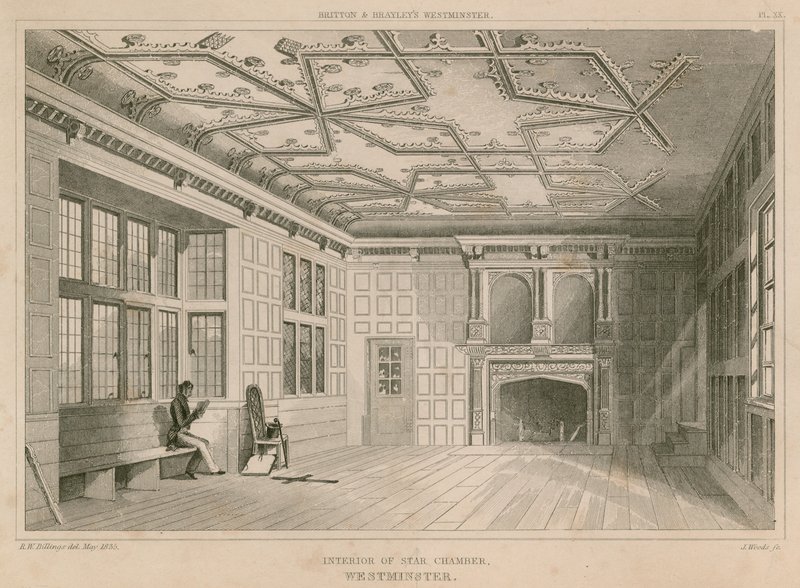 Wnętrze Sali Gwiazdy, Westminster autorstwa R. W. Billings
