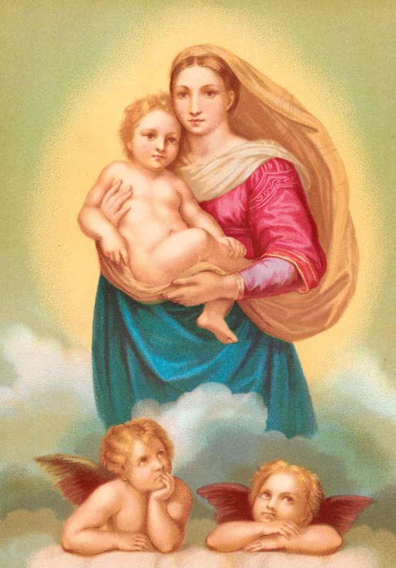 Madonna Sykstyńska autorstwa Raffaello Sanzio Raphael