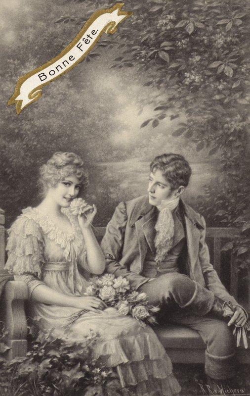 Para na ławce autorstwa Raimund Ritter Von Brennerstein Wichera