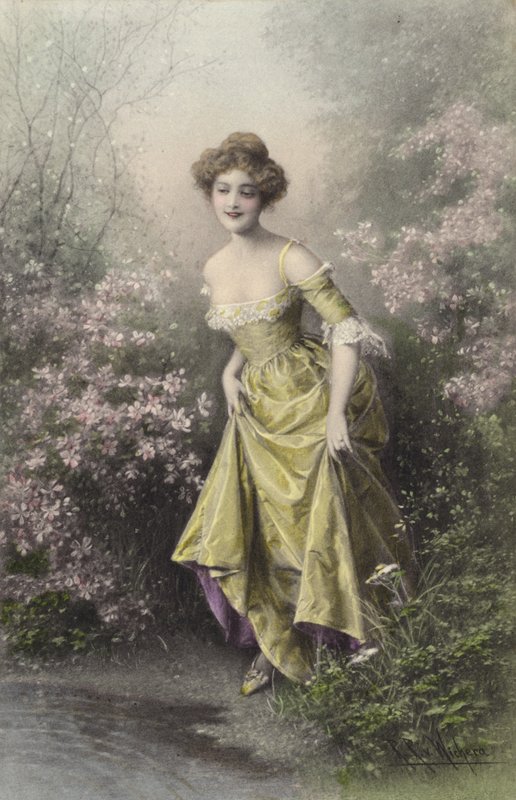 Dziewczyna w kolorze żółtym autorstwa Raimund Ritter Von Brennerstein Wichera