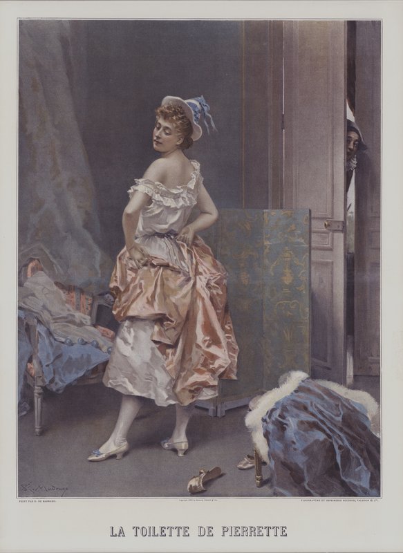 Toaleta Pierrette autorstwa Raimundo de Madrazo y Garreta