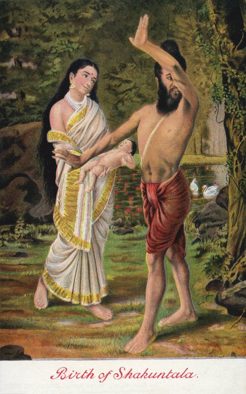 Narodziny Szakuntali autorstwa Raja Ravi Varma