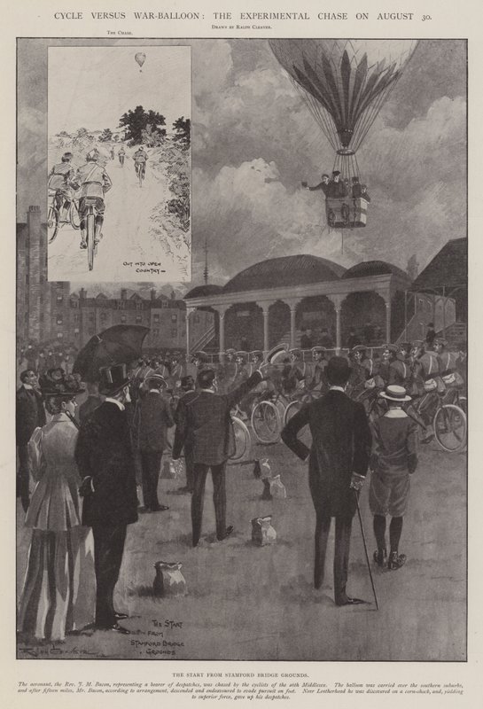 Cykl kontra War-Balloon, Eksperymentalna gonitwa 30 sierpnia autorstwa Ralph Cleaver