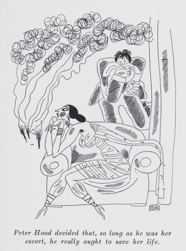 Ilustracja do „But Gentlemen Marry Brunettes” autorstwa Anity Loos (lito) autorstwa Ralph Barton