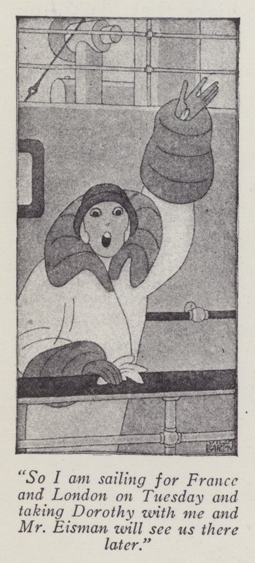 Ilustracja Anita Loos dla Panów Wolą Blondynki (lito) autorstwa Ralph Barton