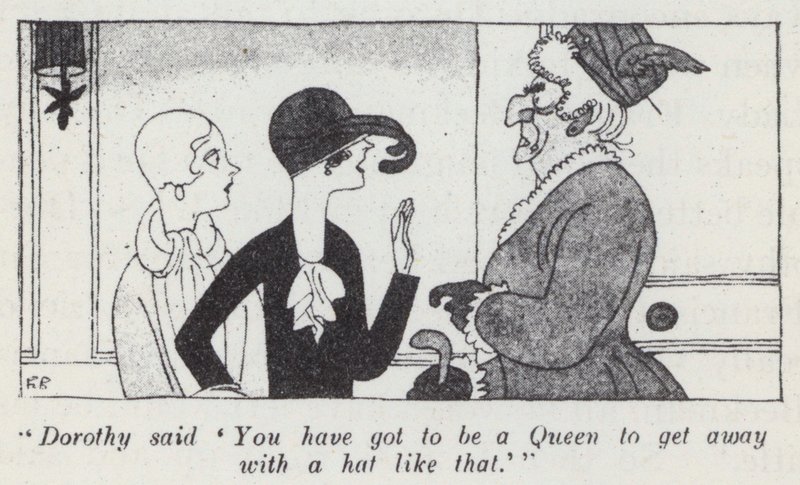 Ilustracja Anita Loos dla Panów Wolą Blondynki (lito) autorstwa Ralph Barton