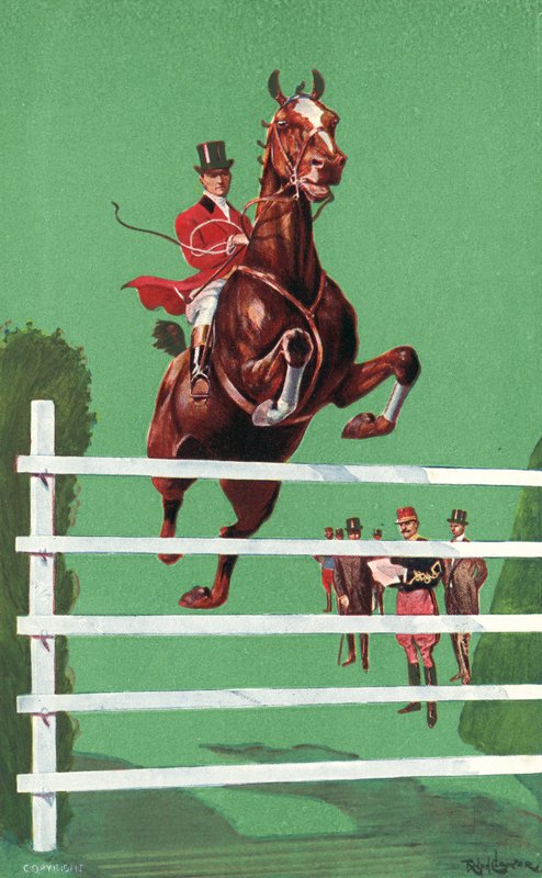 International Horse Show, Olympia, Londyn, czerwiec 1908 (kolor lito) autorstwa Ralph Cleaver