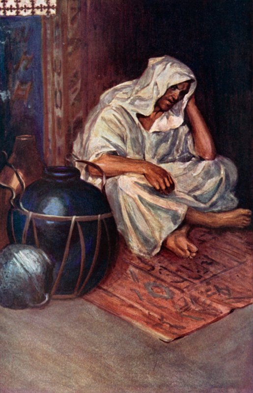 Ilustracja do Robinsona Crusoe autorstwa Daniela Defoe (kolor lito) autorstwa Ralph Noel Pocock