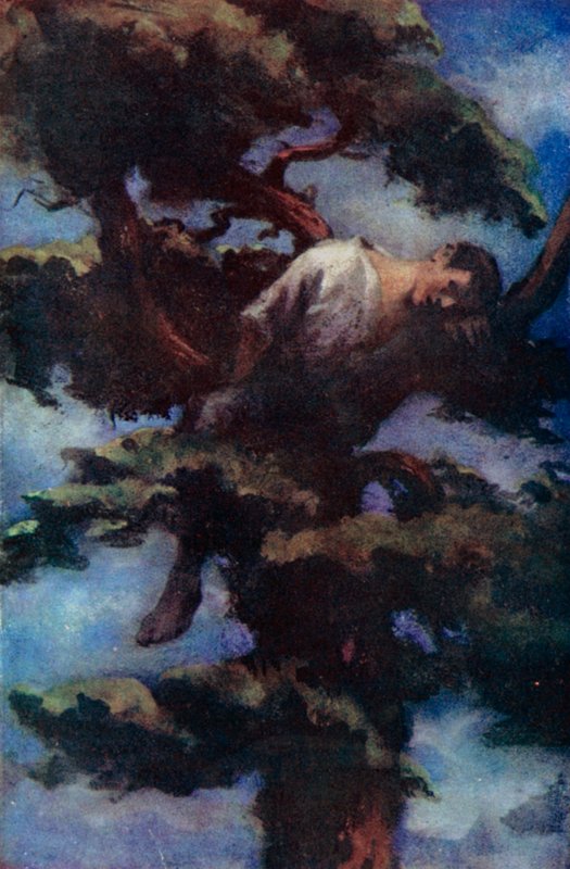 Ilustracja do Robinsona Crusoe autorstwa Daniela Defoe (kolor lito) autorstwa Ralph Noel Pocock