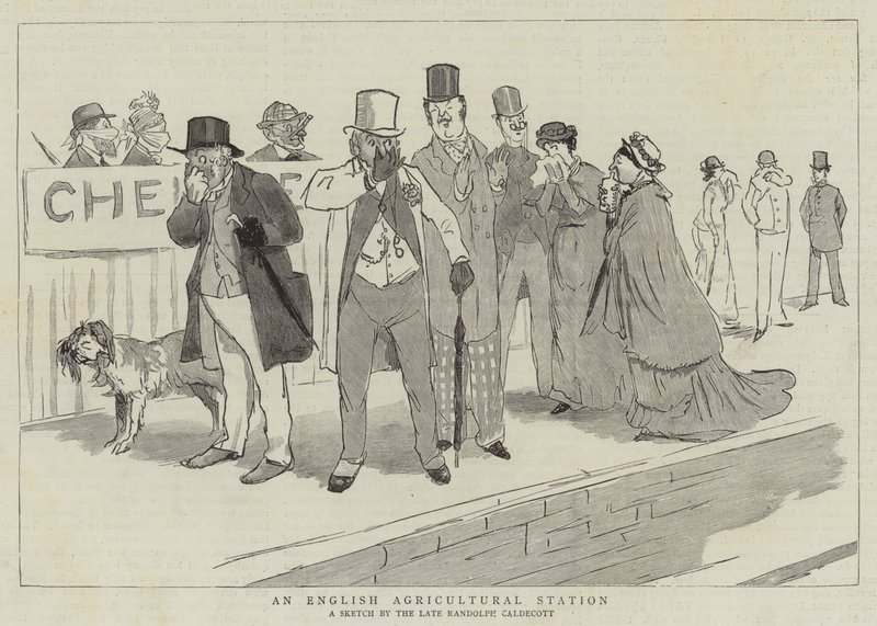 Angielska Stacja Rolnicza autorstwa Randolph Caldecott