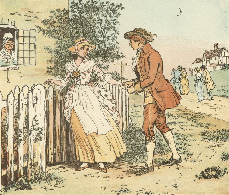 Chodźcie dziewczyny i chłopaki autorstwa Randolph Caldecott