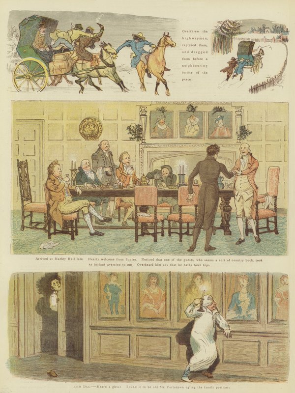 Boże Narodzenie pana Carlyona (chromolitho) autorstwa Randolph Caldecott