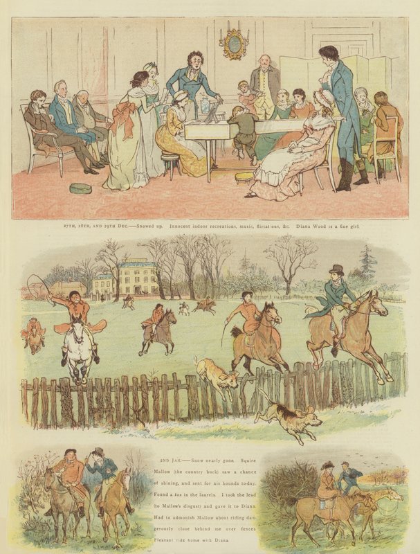 Boże Narodzenie pana Carlyona (chromolitho) autorstwa Randolph Caldecott
