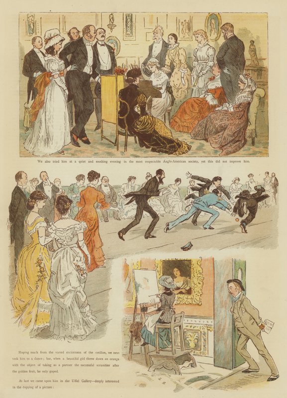 Zima we Florencji Mr Oakball (chromolitho) autorstwa Randolph Caldecott