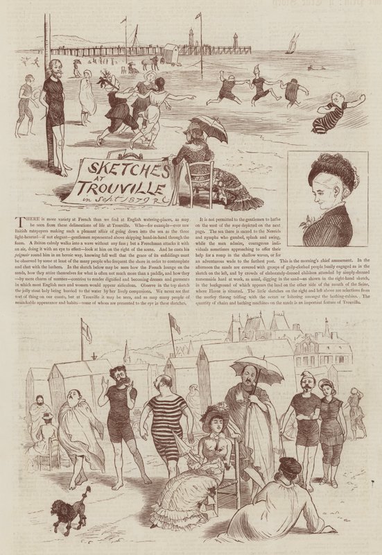 Szkice w Trouville autorstwa Randolph Caldecott