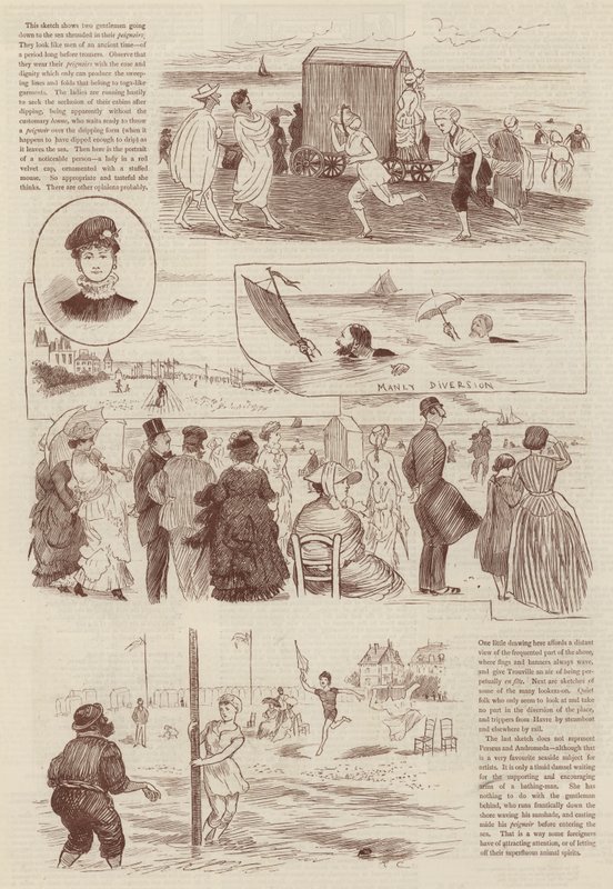 Szkice w Trouville autorstwa Randolph Caldecott