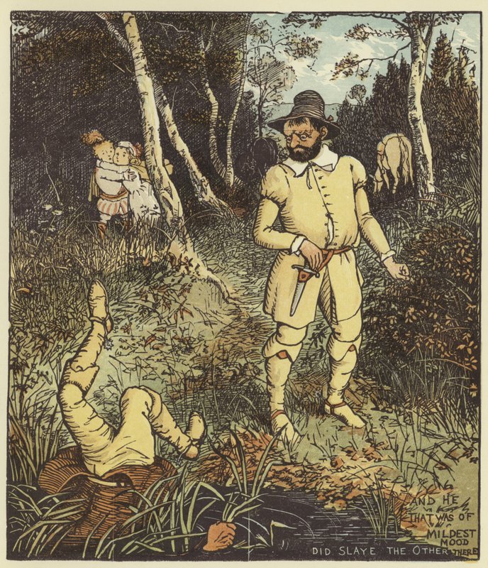 Laski w lesie autorstwa Randolph Caldecott