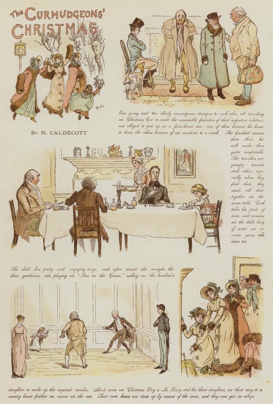 Boże Narodzenie Curmudgeons autorstwa Randolph Caldecott