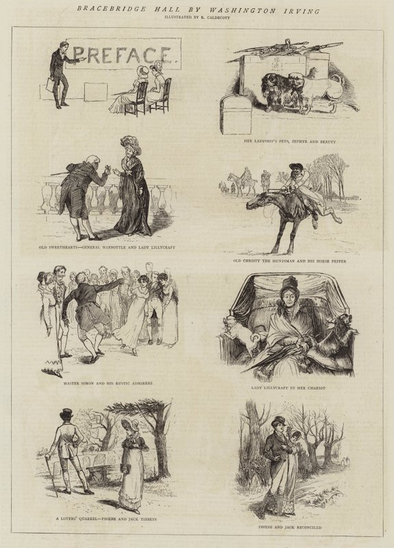 Bracebridge Hall autorstwa Washington Irving autorstwa Randolph Caldecott