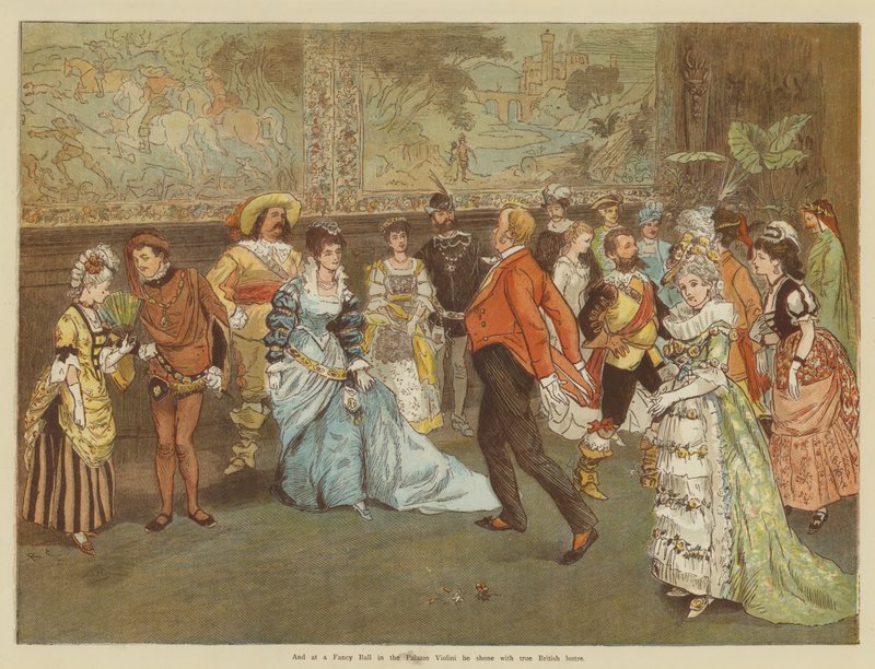Zima pana Oakballa we Florencji (chromolitho) autorstwa Randolph Caldecott