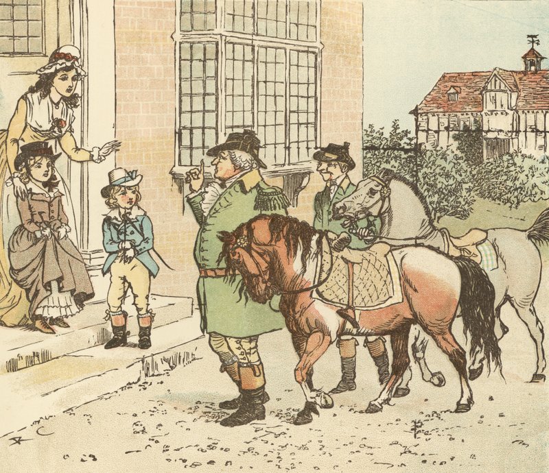 Przejedź się na koniu koguta do Banbury Cross autorstwa Randolph Caldecott