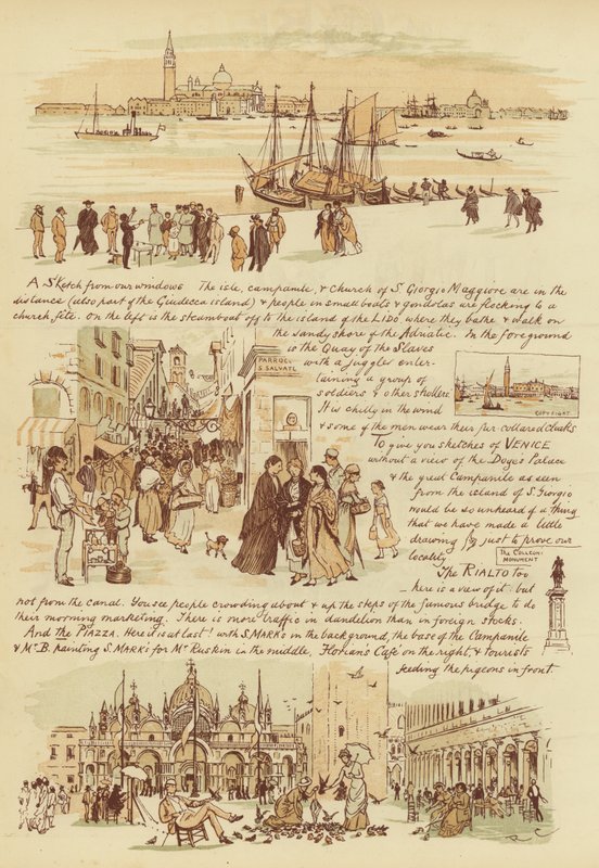 Do naszych przyjaciół, którzy nigdy nie byli w Wenecji (chromolitho) autorstwa Randolph Caldecott