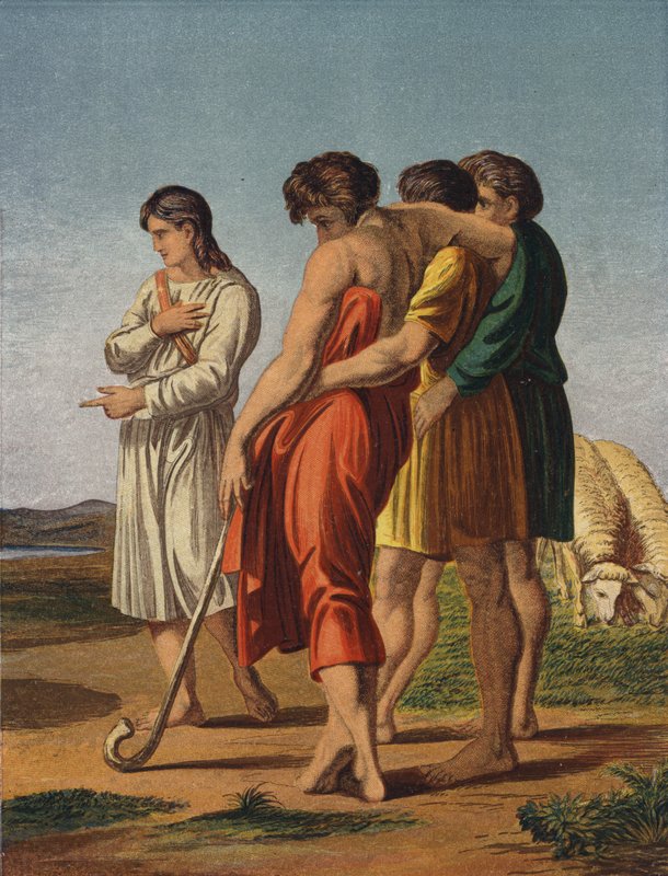 Józef opowiadał swoje sny braciom autorstwa after Raphael