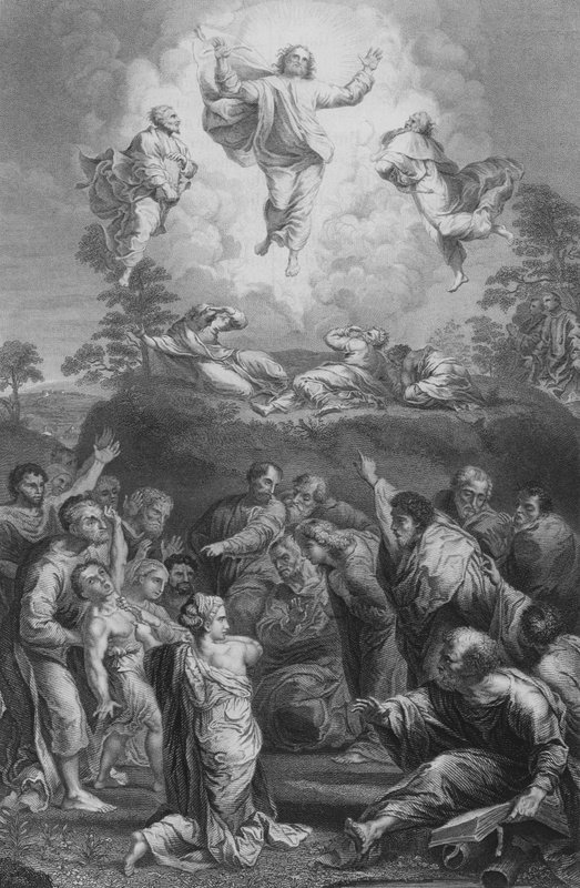 Przemienienie (rycina) autorstwa after Raphael