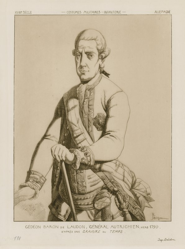 Baron Gideon von Laudon, austriacki generał, ok. 1790 autorstwa Raphael Jacquemin