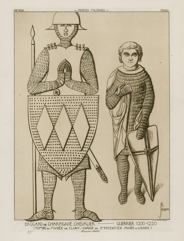 Brocard of Charpignie, rycerz - żołnierz, 1200-1220 autorstwa Raphael Jacquemin