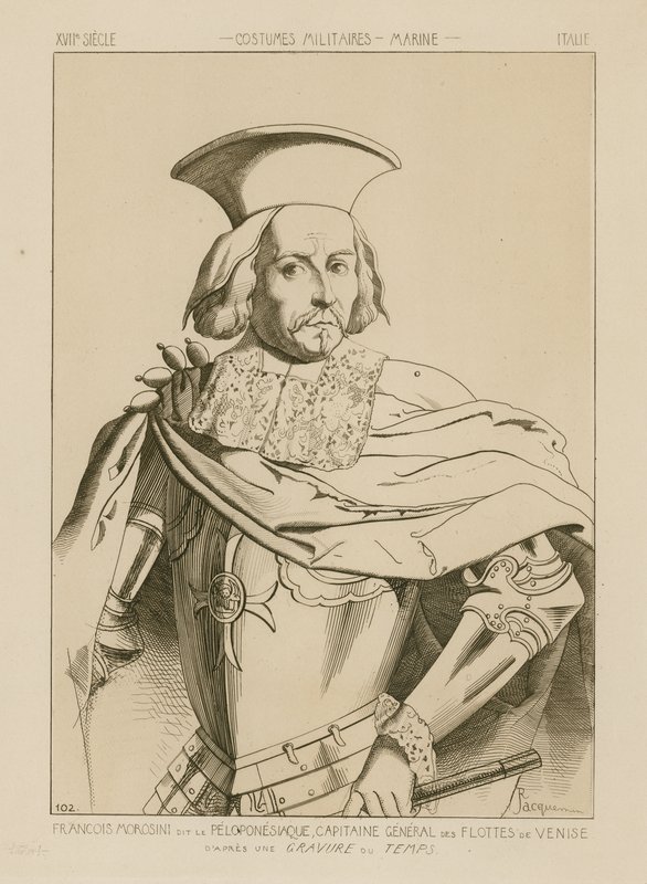 Francesco Morosini, zwany Peloponnesiaco, generał kapitan flot weneckich autorstwa Raphael Jacquemin