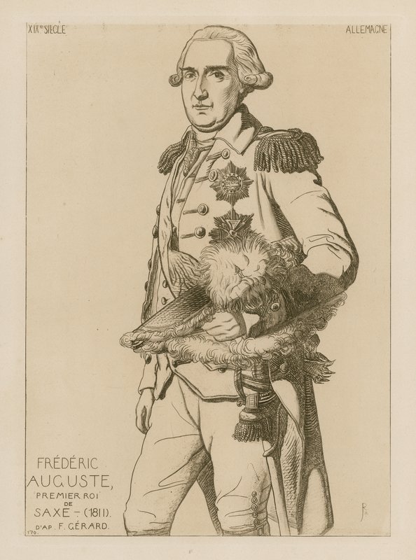 Fryderyk August, pierwszy król Saksonii (1811) autorstwa Raphael Jacquemin
