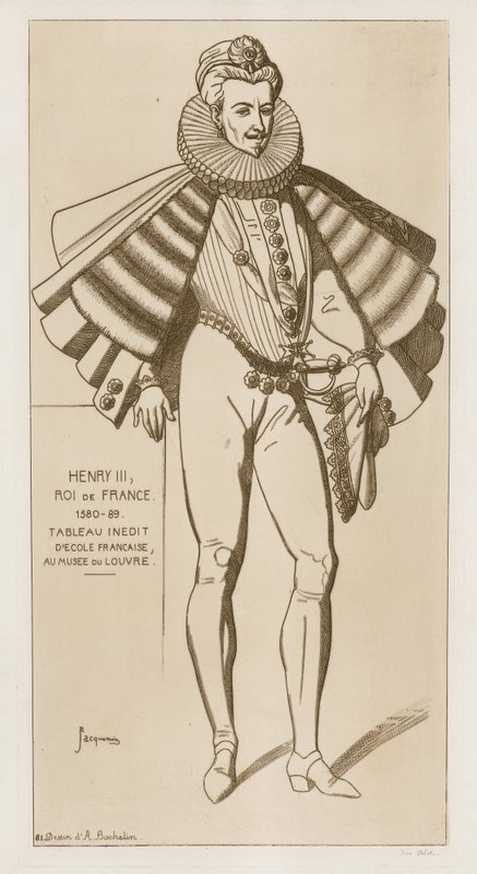 Henryk III, król Francji, 1580-89 autorstwa Raphael Jacquemin