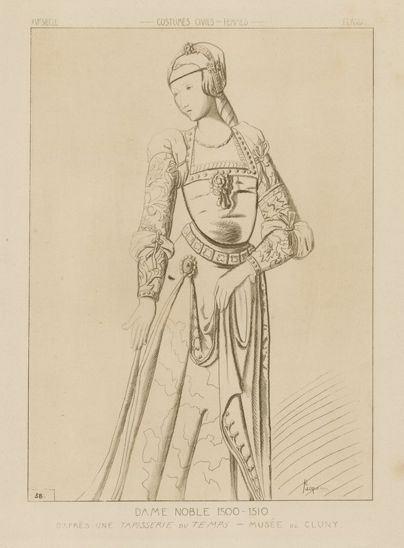 Szlachetna kobieta, 1500-1510 autorstwa Raphael Jacquemin