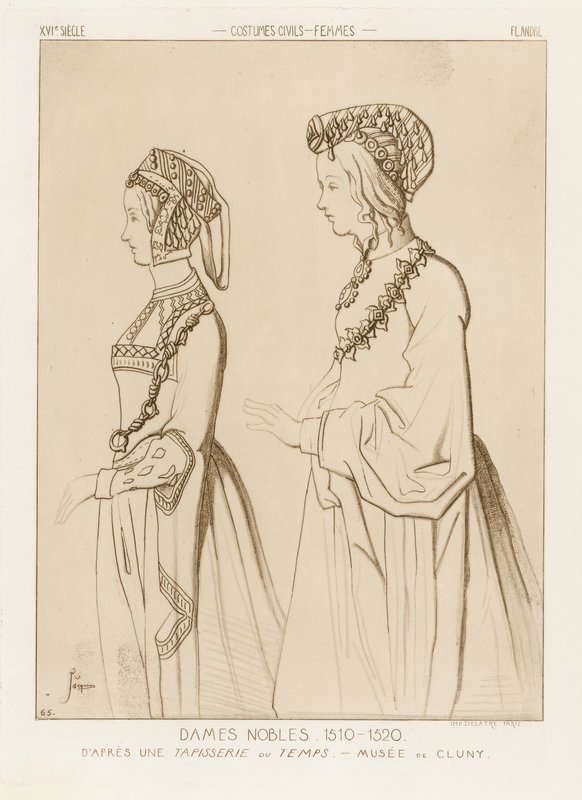 Szlachetne kobiety, 1510-1520 autorstwa Raphael Jacquemin