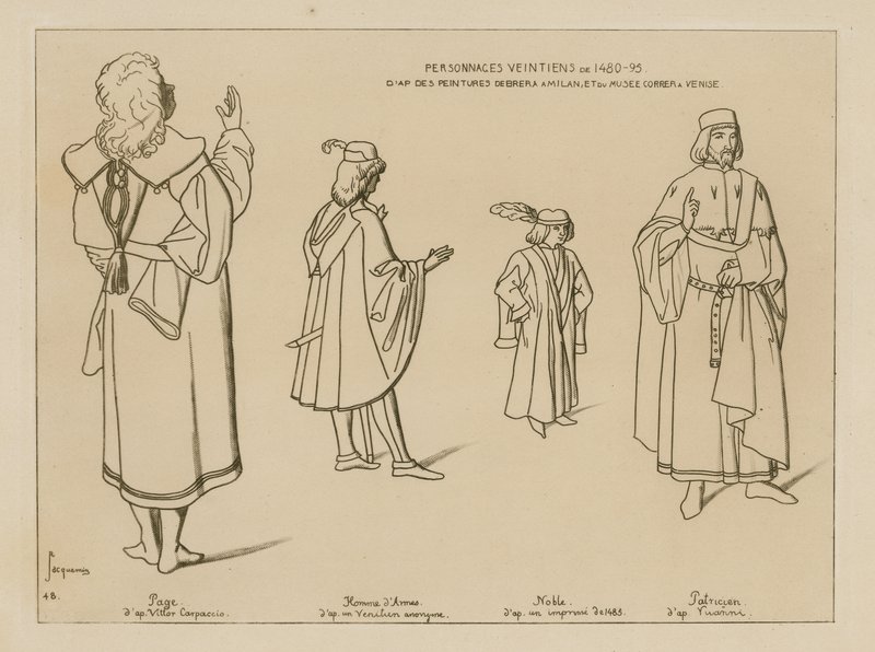 Postacie weneckie z lat 1480-95 autorstwa Raphael Jacquemin