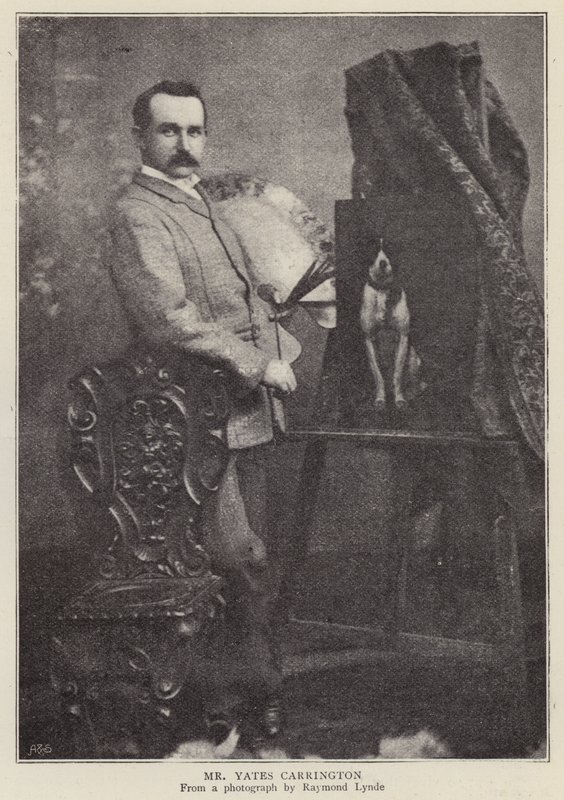 James Yates Carrington, angielski artysta (zdjęcie czarno-białe) autorstwa Raymonde Lynde