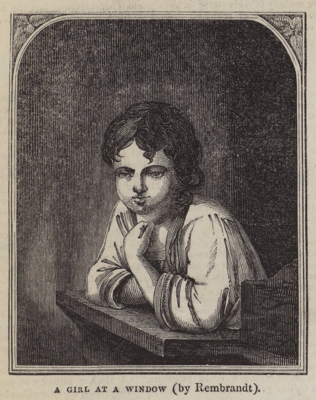 Dziewczyna przy oknie autorstwa Rembrandt van Rijn