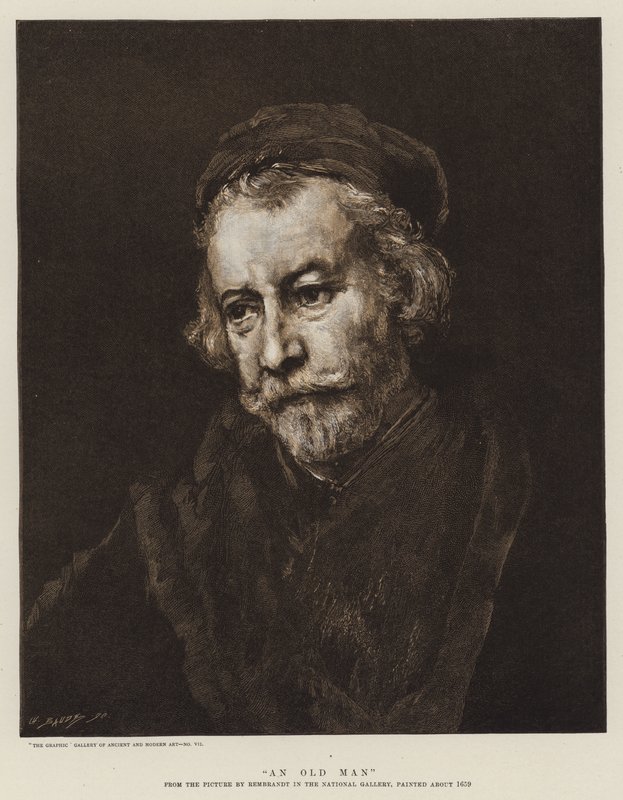 Stary mężczyzna autorstwa Rembrandt van Rijn