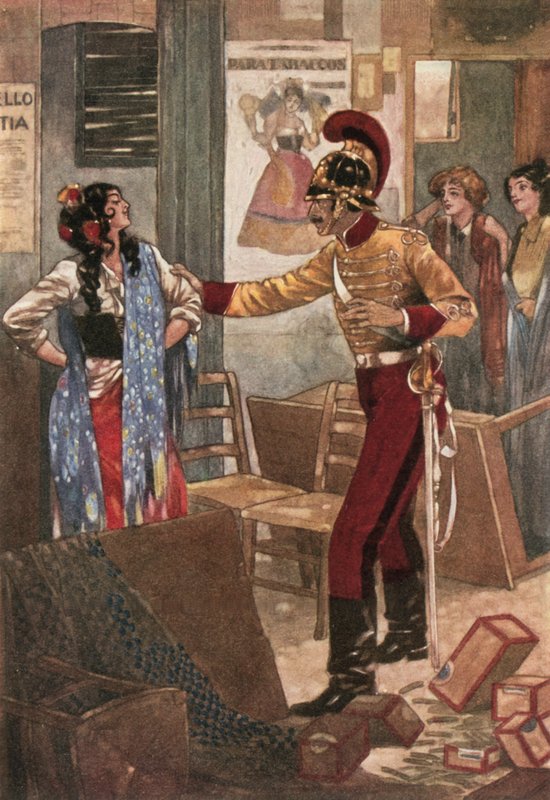 Aresztowanie Carmen autorstwa René Bull