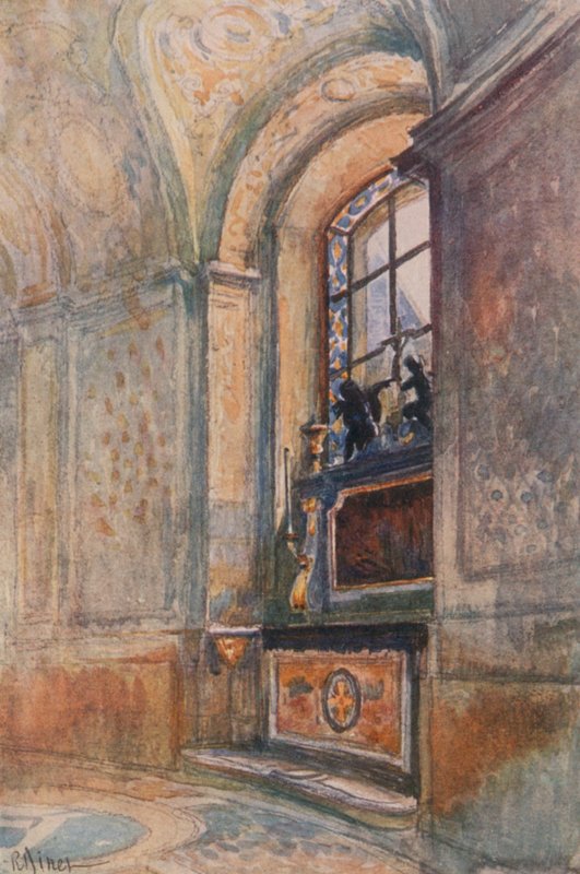 Ołtarz w Kaplicy, Wersal autorstwa Rene Binet